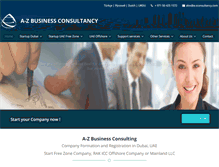 Tablet Screenshot of a-zconsultancy.com